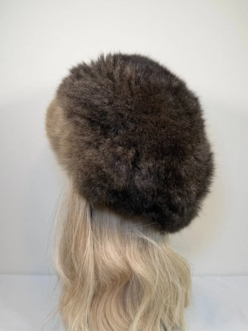 Vintage 50s Genuine Fur Brown Hat MARCHE Exclusive Russian